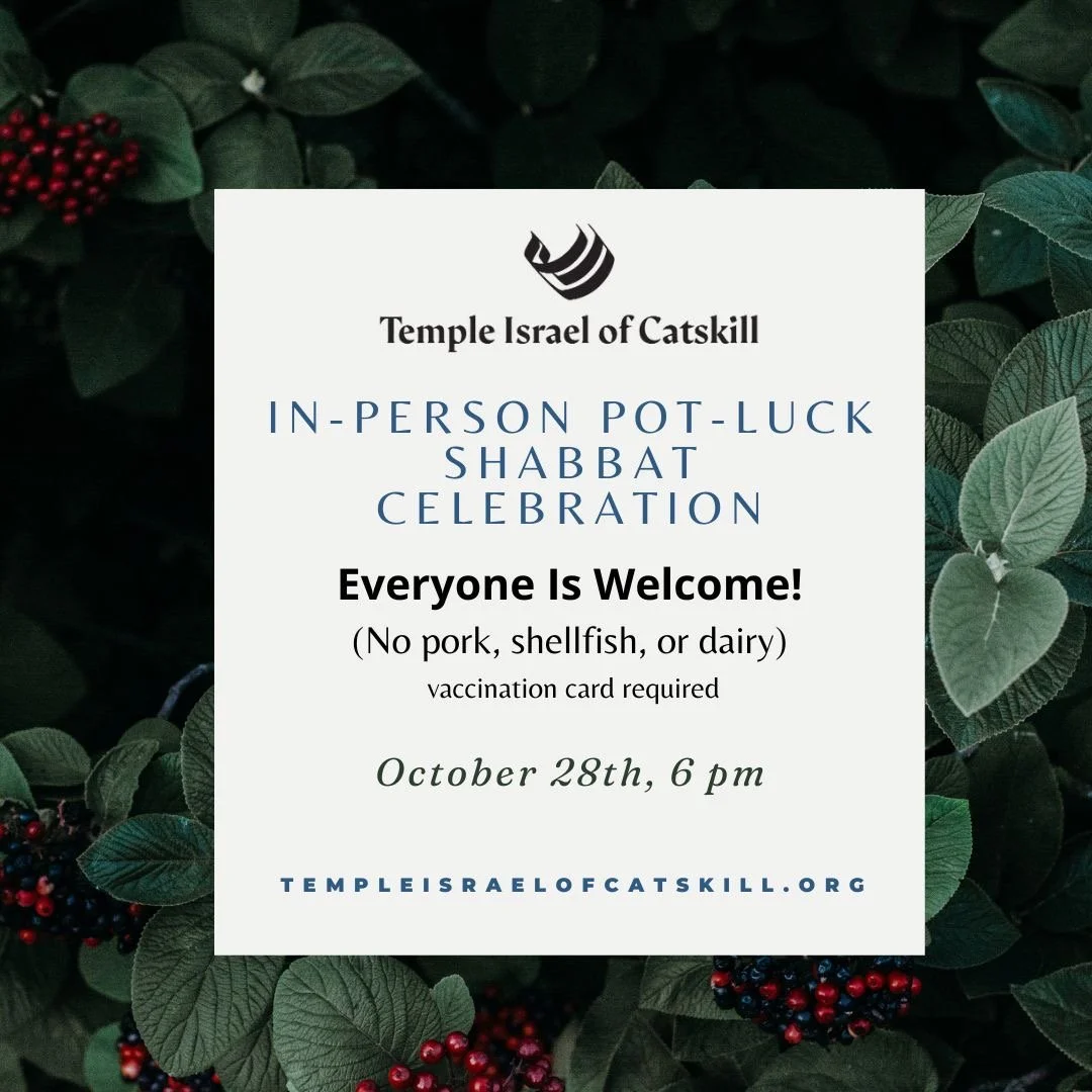 In-Person Potluck Shabbat Celebration