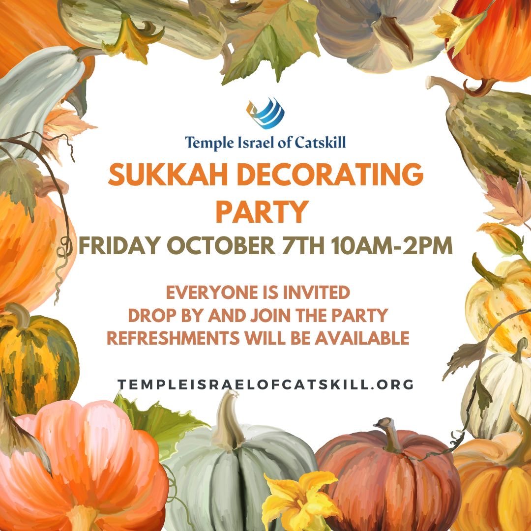 Sukkah Decorating Party