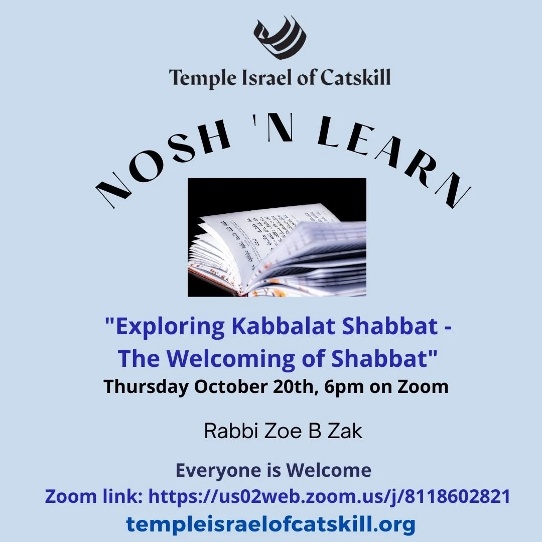 Nosh N’ Learn: Exploring Kabbalat Shabbat