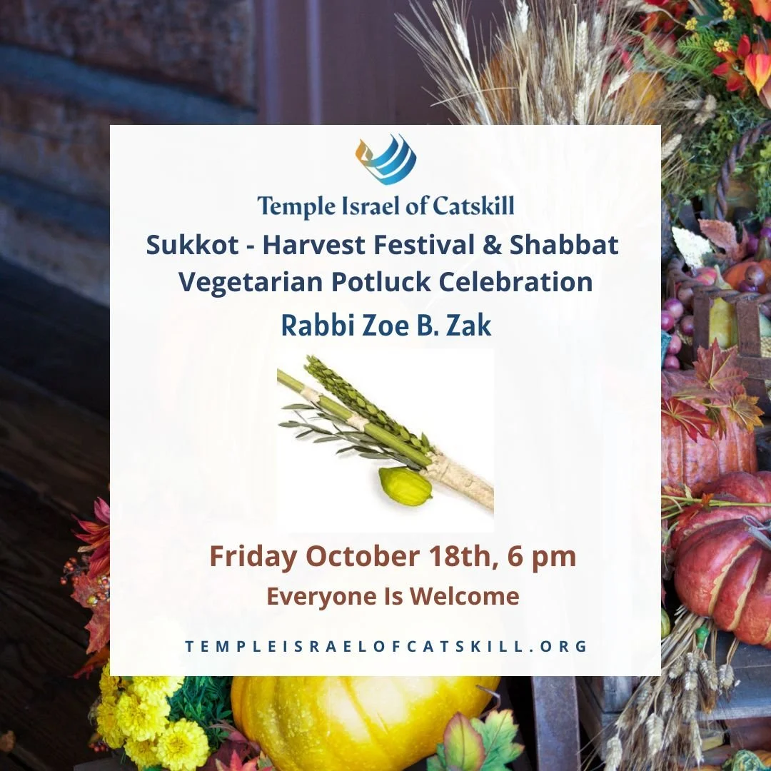 Sukkot - Harvest Festival &amp; Shabbat Vegetarian Potluck* Celebration