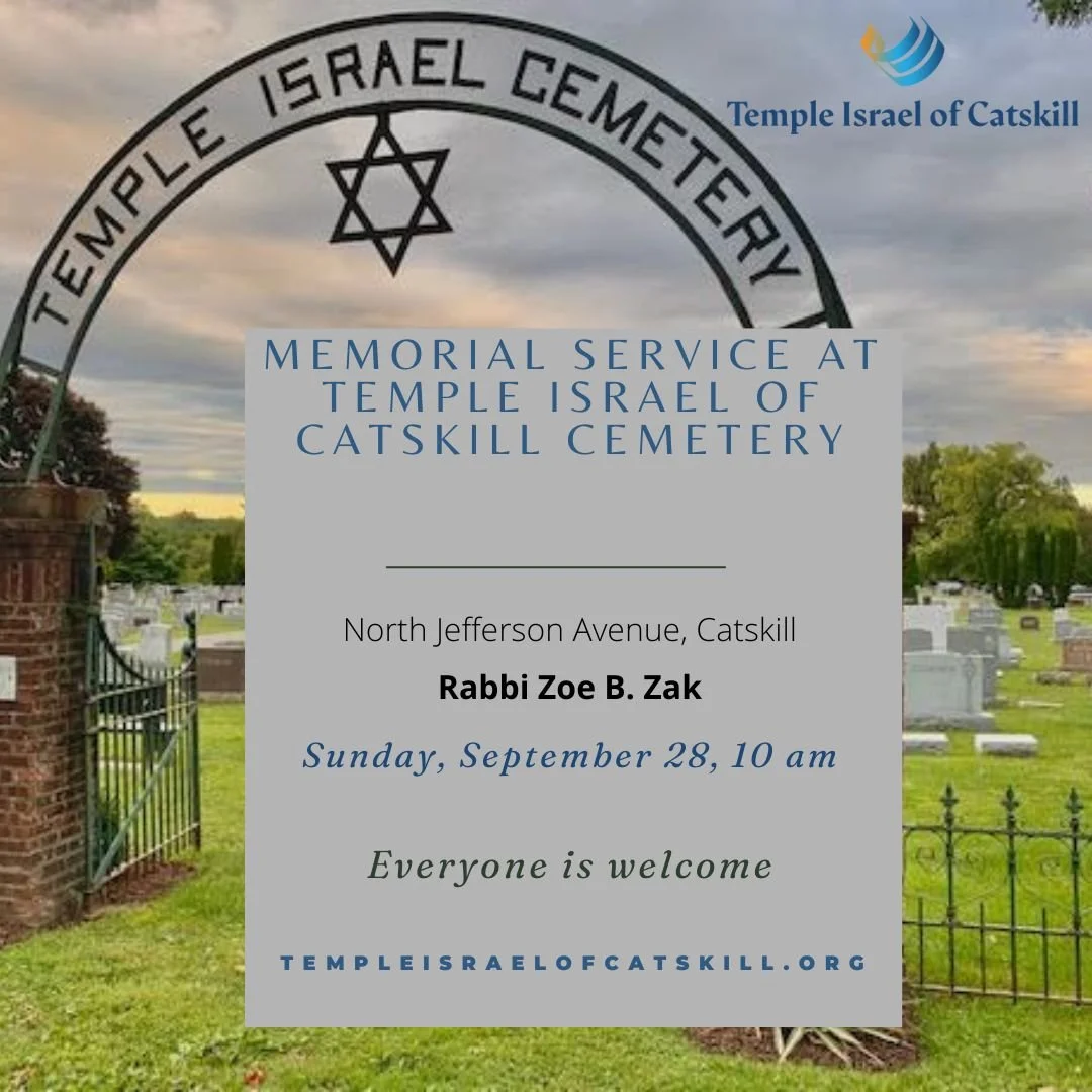 Memorial Service at Temple Israel of Catskill Cemetary