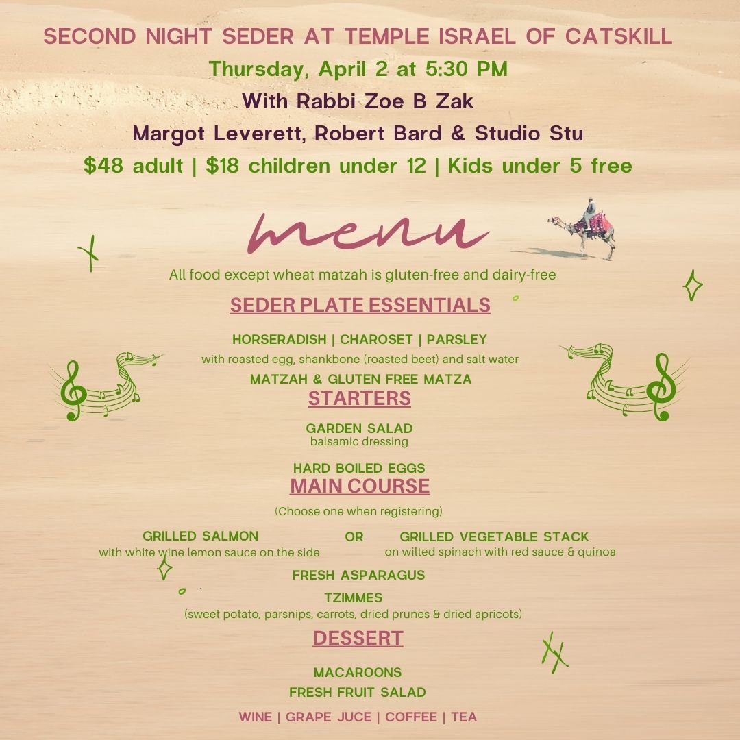 Save the Date: Passover Seder at Temple Israel