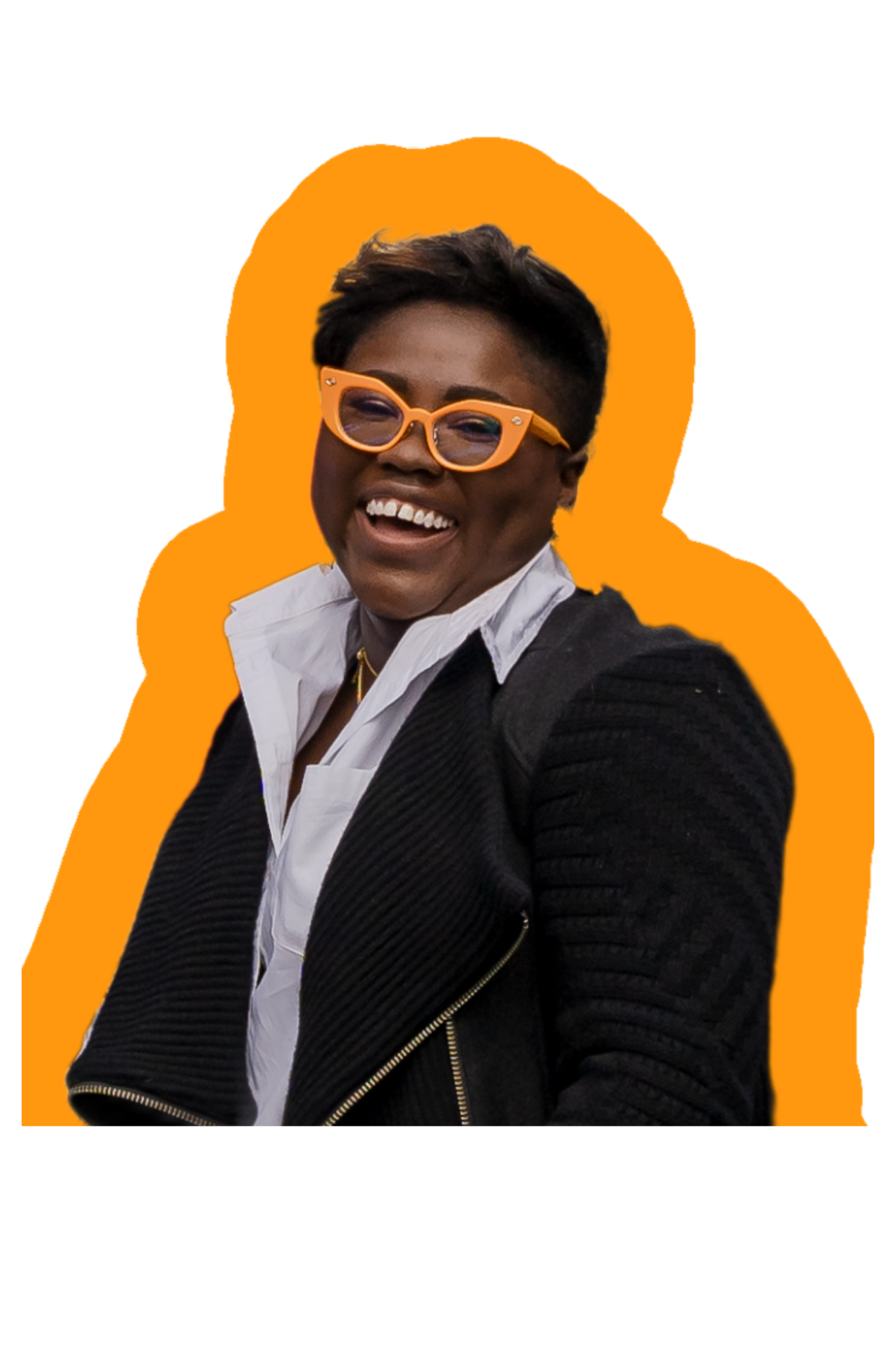 photo of lois with marigold outline