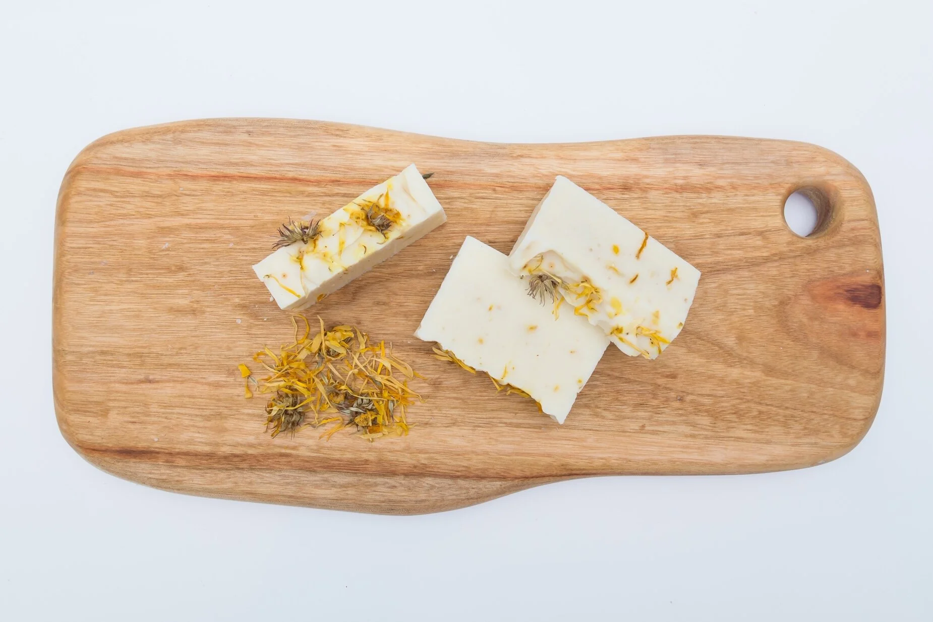 natural organic healing calendula and oatmeal soap 1.JPG