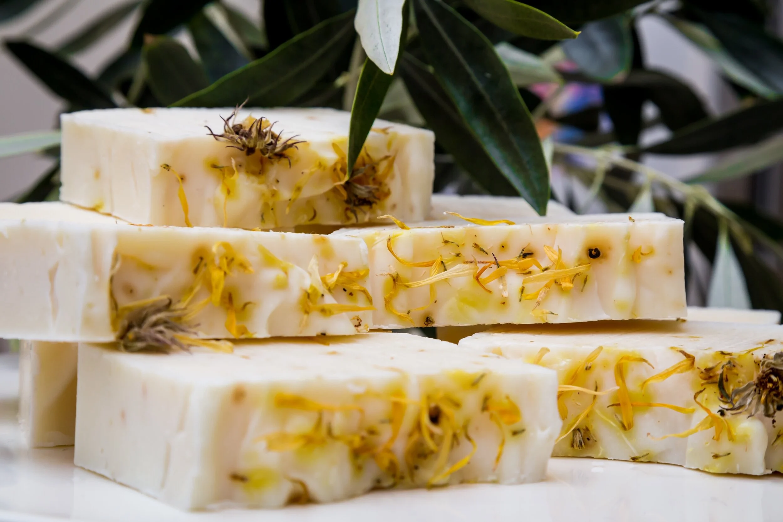 natural organic healing calendula and oatmeal soap 2.JPG