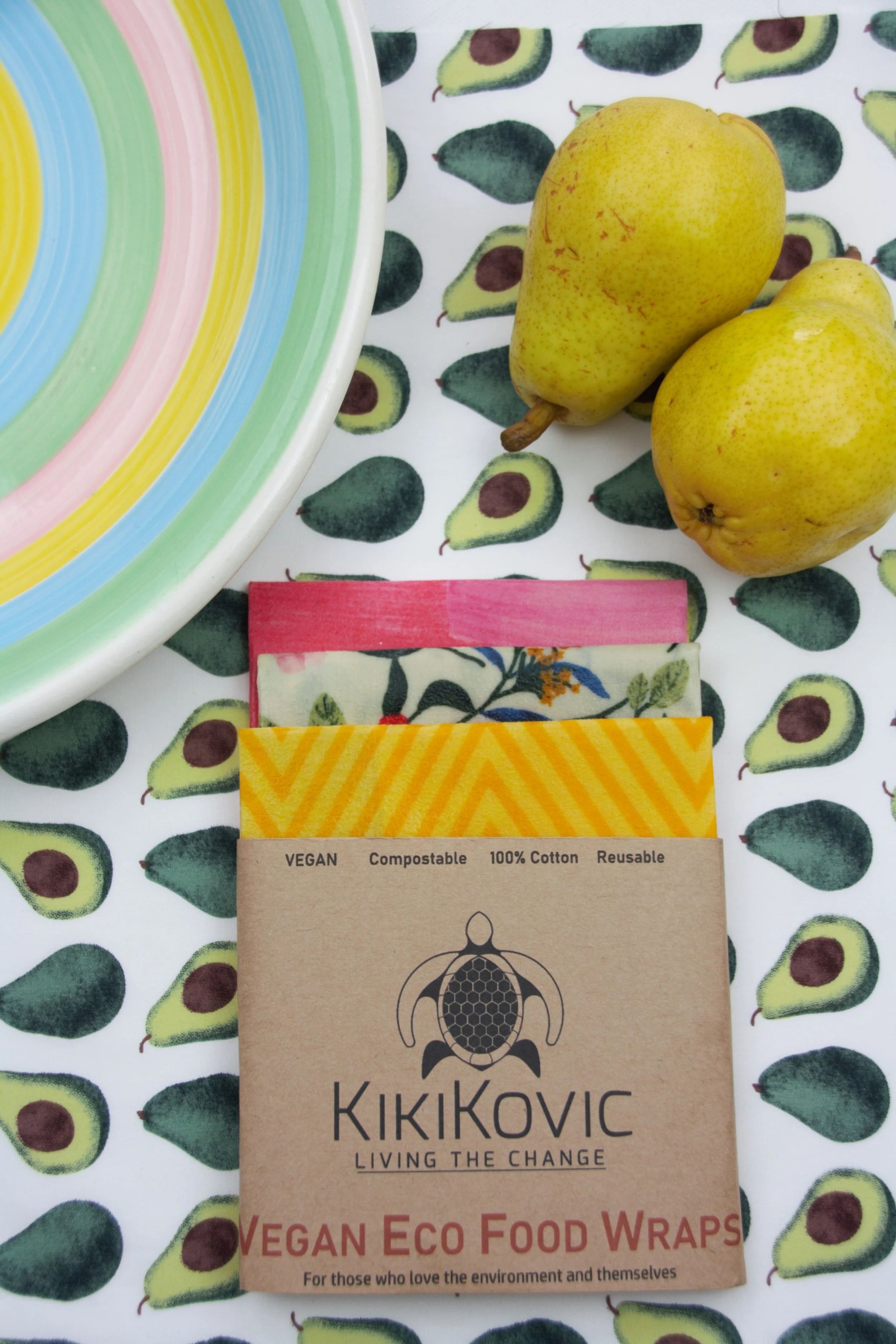 Kikikovic - Vegan Eco Food Wraps - Family pack