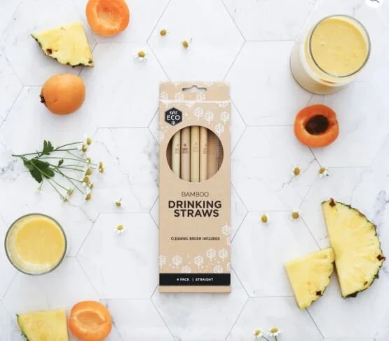 Ever Eco Bamboo Straws - 4 pack