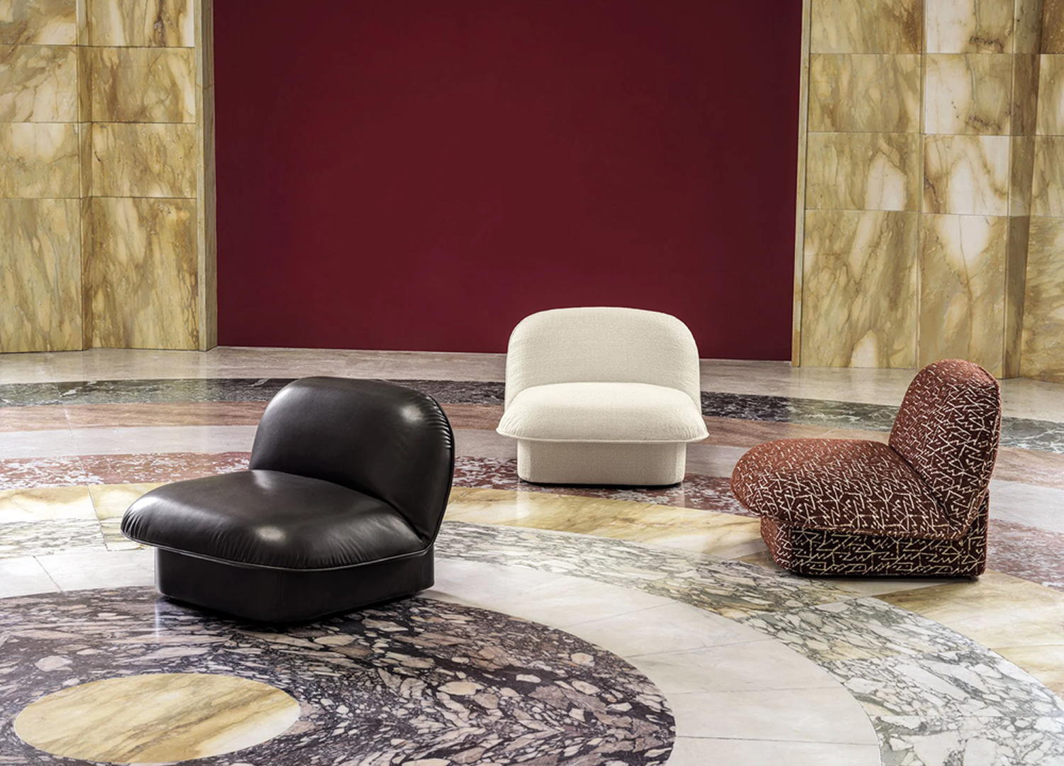 Clara Chair by Federica Biasi with fine stitching and Italian design