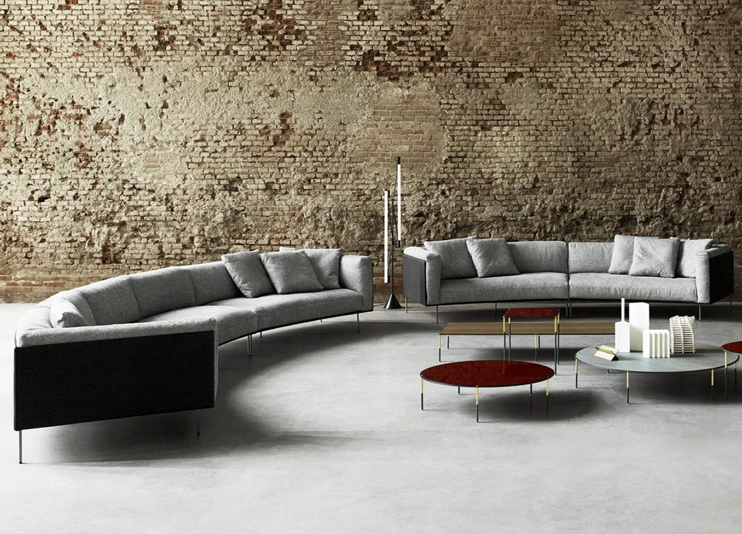 Living Divani Rod Bean sofa with elegant contemporary design