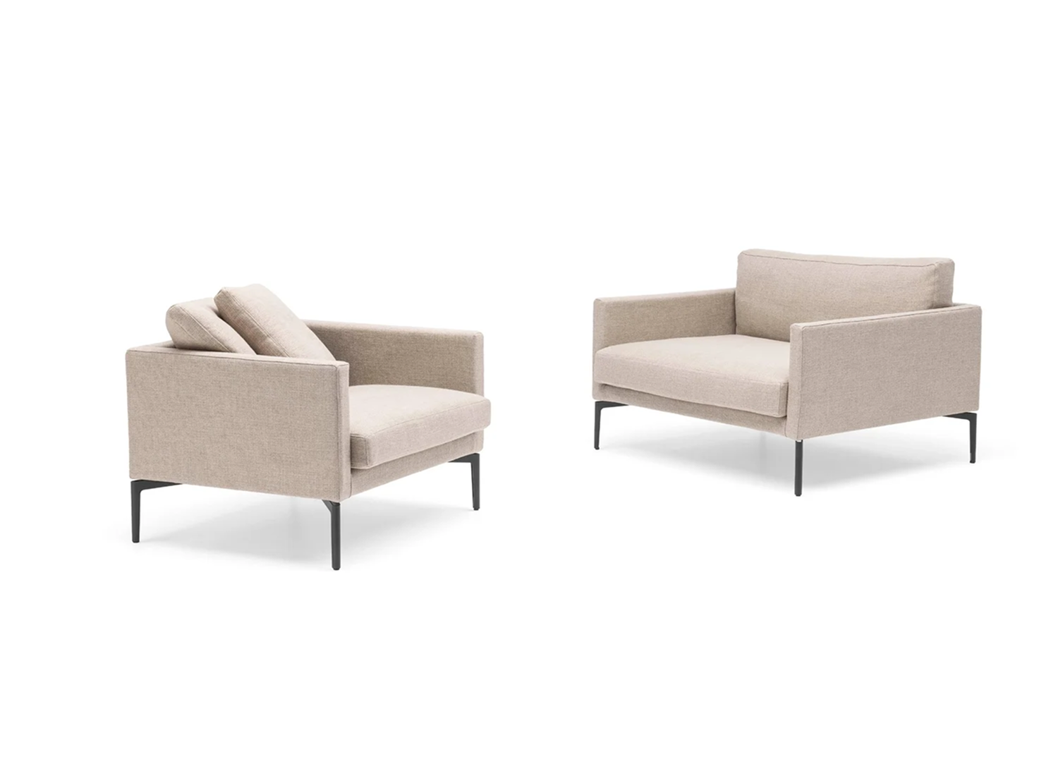 CLAN contemporary lounge seating with high or low back options