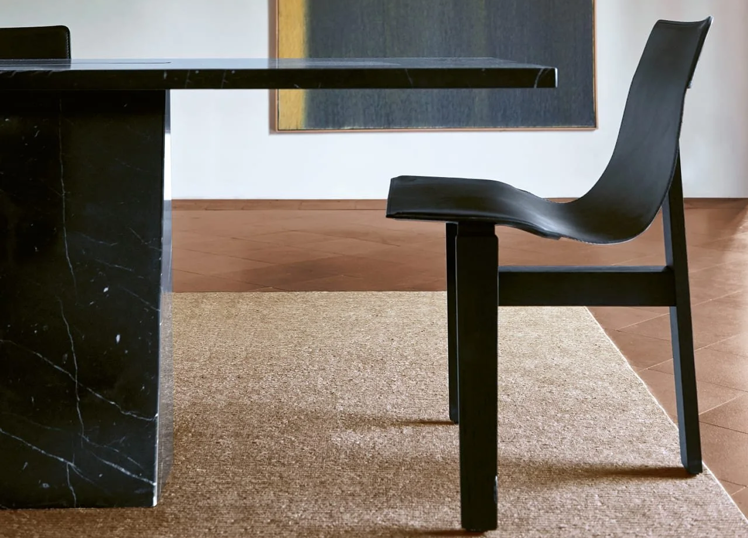 TRE 3 chair by Angelo Mangiarotti with sculptural Italian design