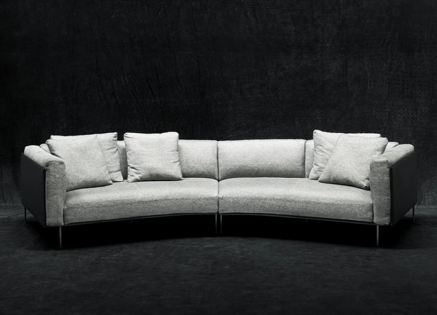 Living Divani Rod Bean sofa by Piero Lissoni with sculptural curves