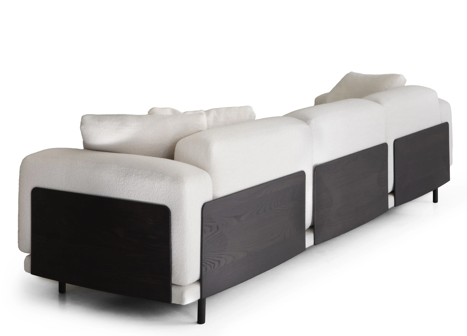 Biscuit Italian sofa with tailored upholstery and refined seating proportions