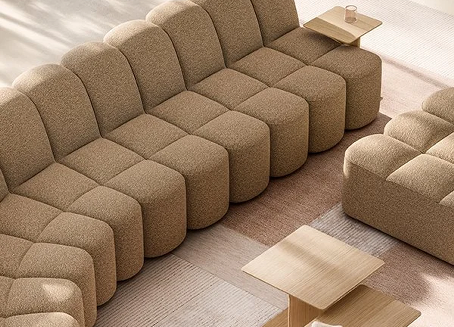 Discover the Array sofa with sleek profile with inviting proportions.