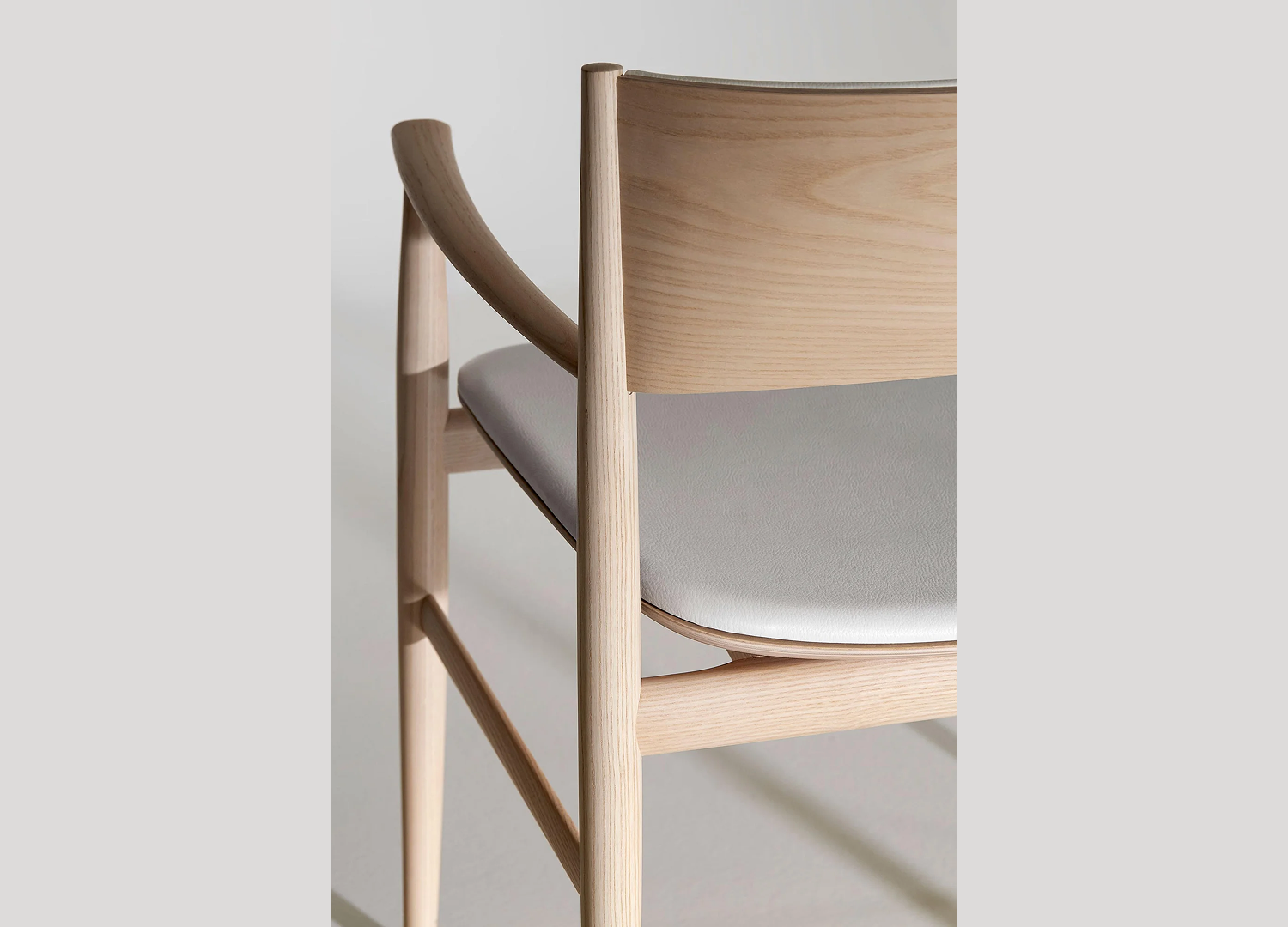NEVE Italian dining chair with optional leather seat and back