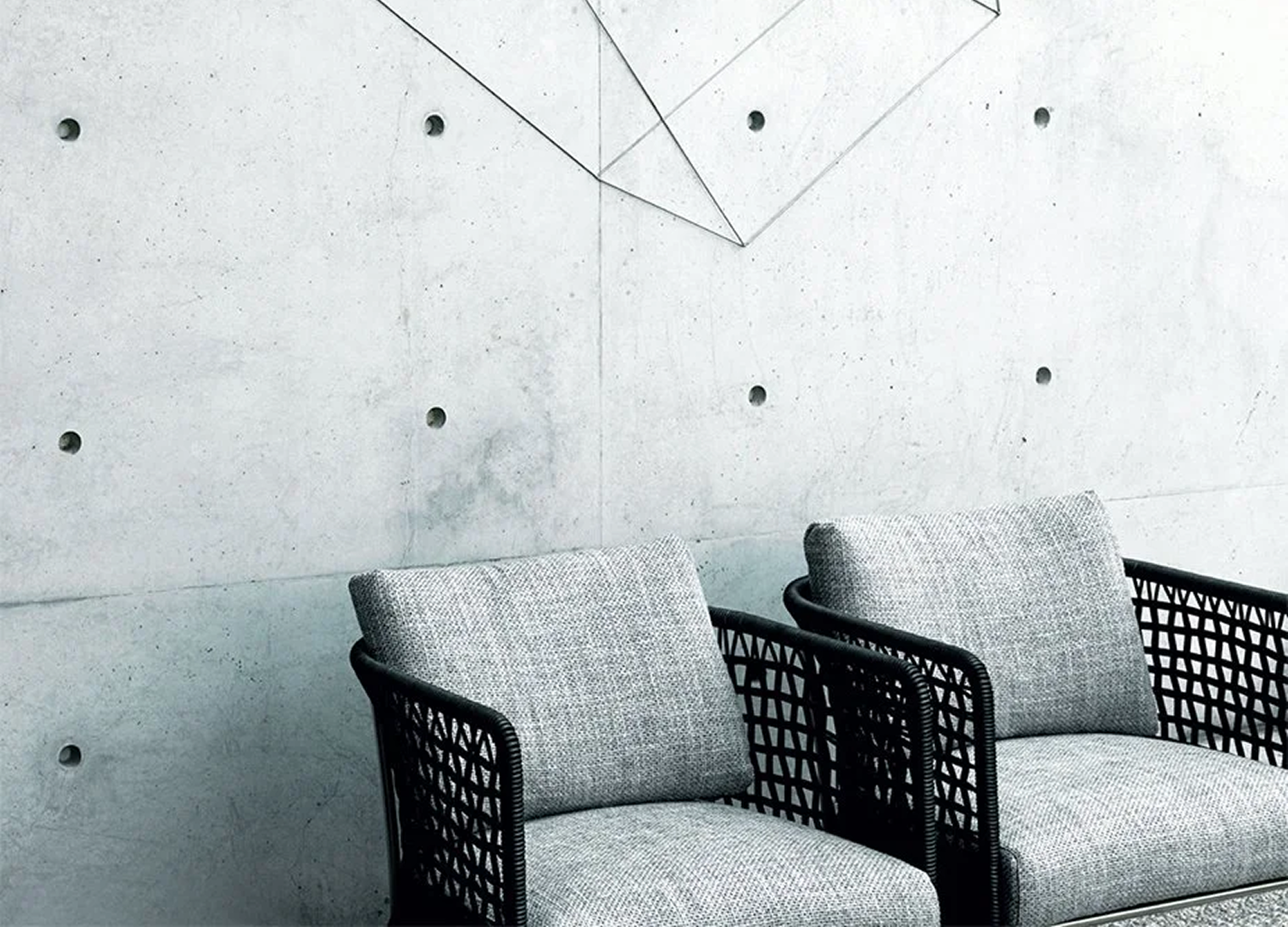 Cafe Chair by Piero Lissoni with stainless steel legs