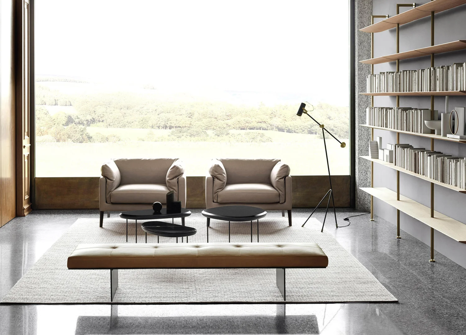 Floyd Chair by Living Divani with modern lounge seating
