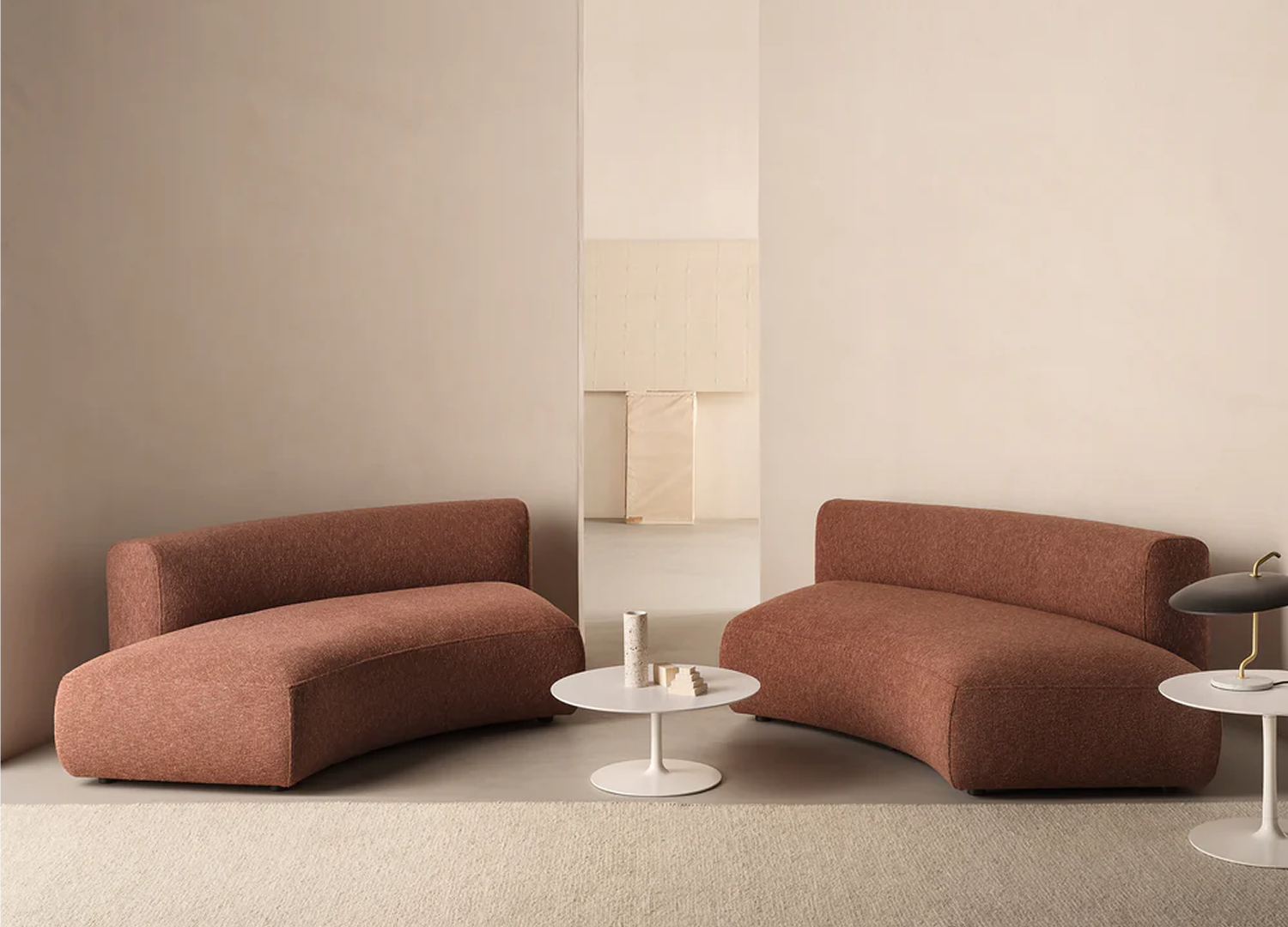 Cosy Curve contemporary sofa bringing comfort, style, and plush cushions.