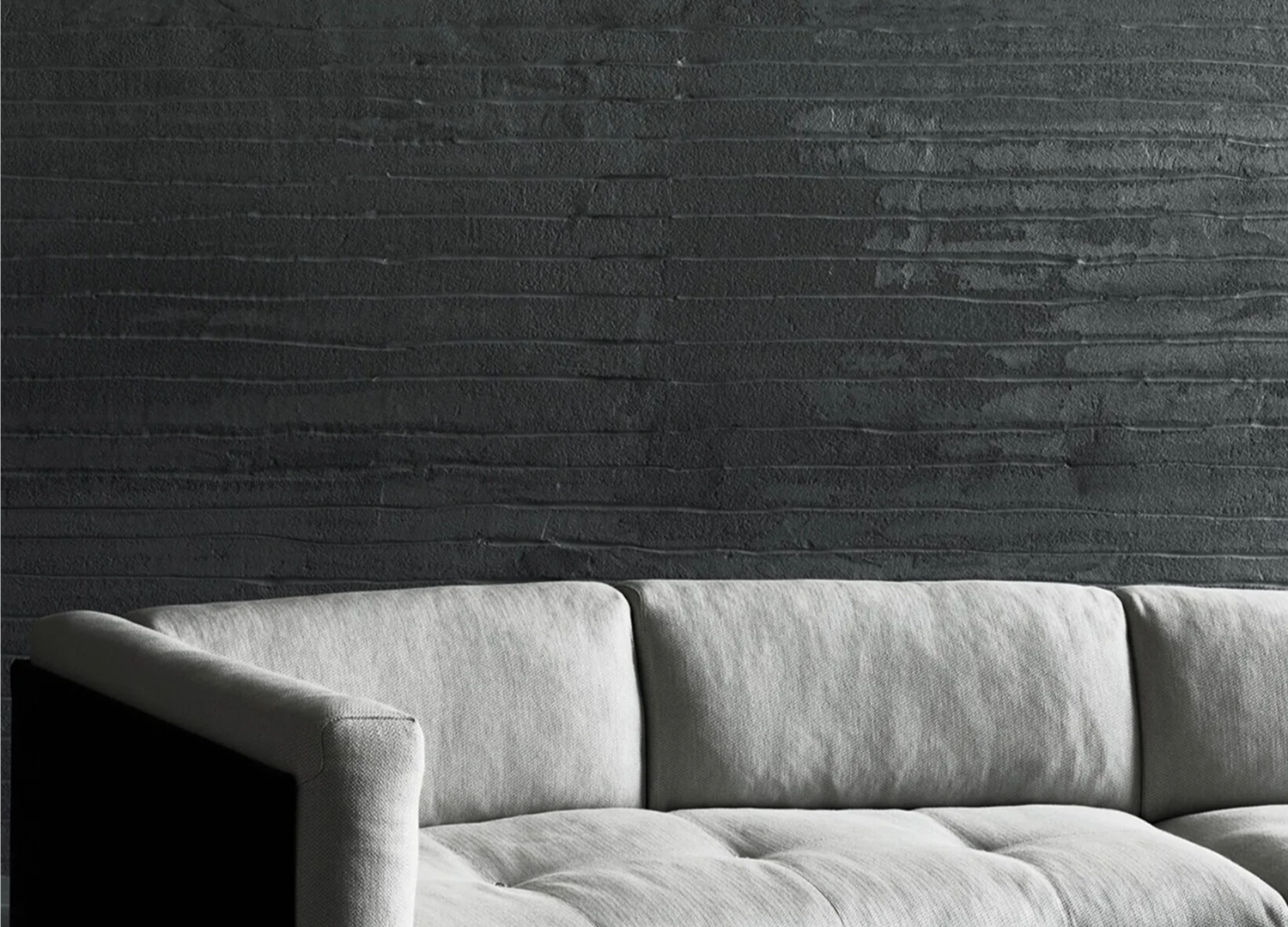 Living Divani Rod Bean sofa with removable leather covers and curved seating