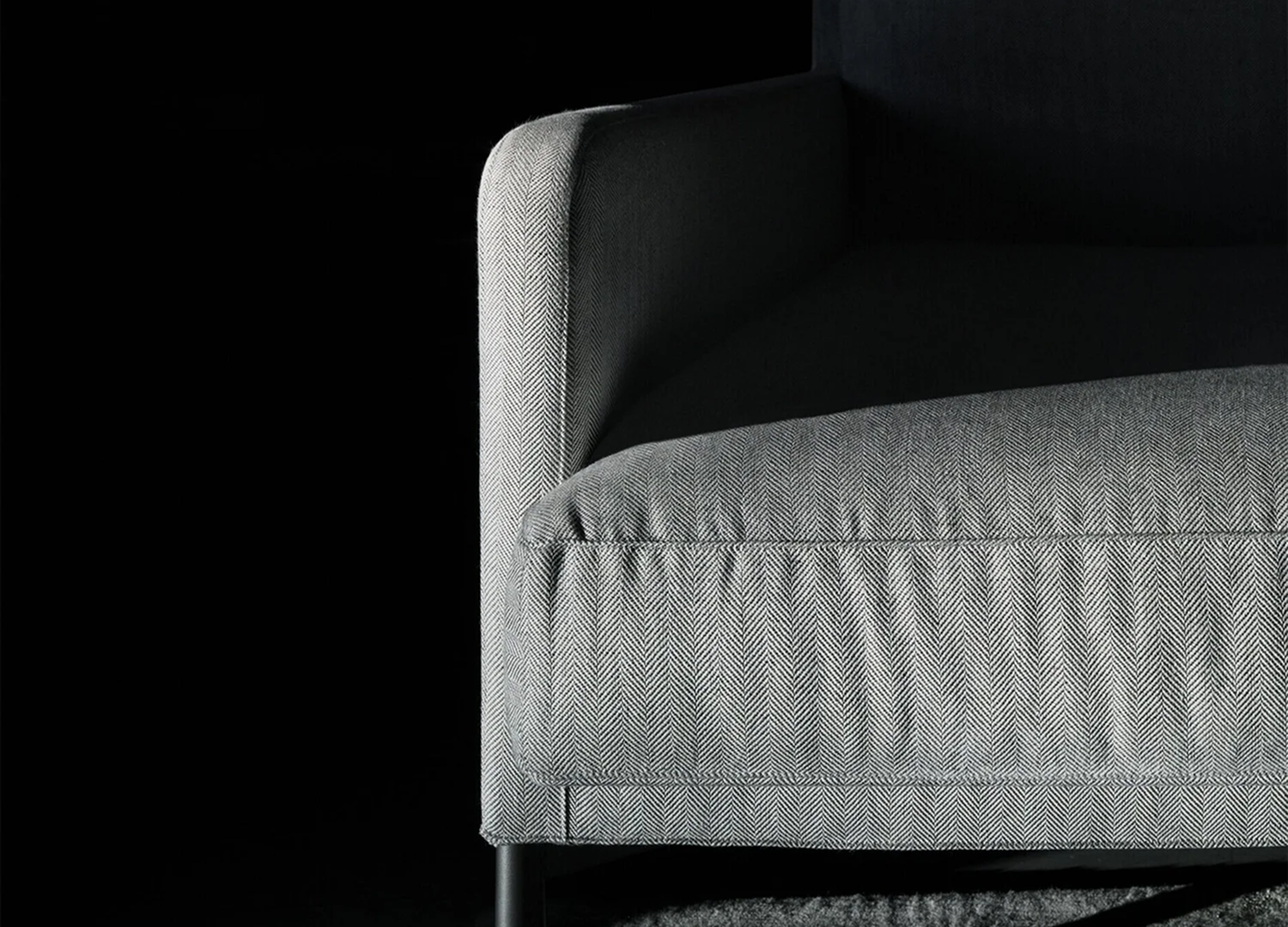Dumas Sofa with removable fabric or leather upholstery and pillows