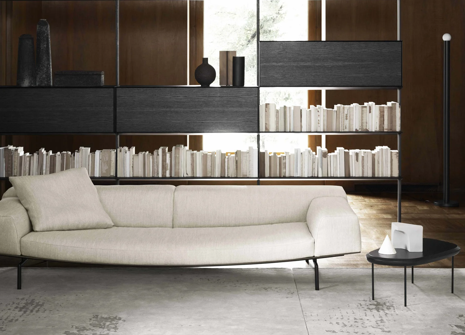 Sumo Italian designer sofa with removable fabric or leather covers