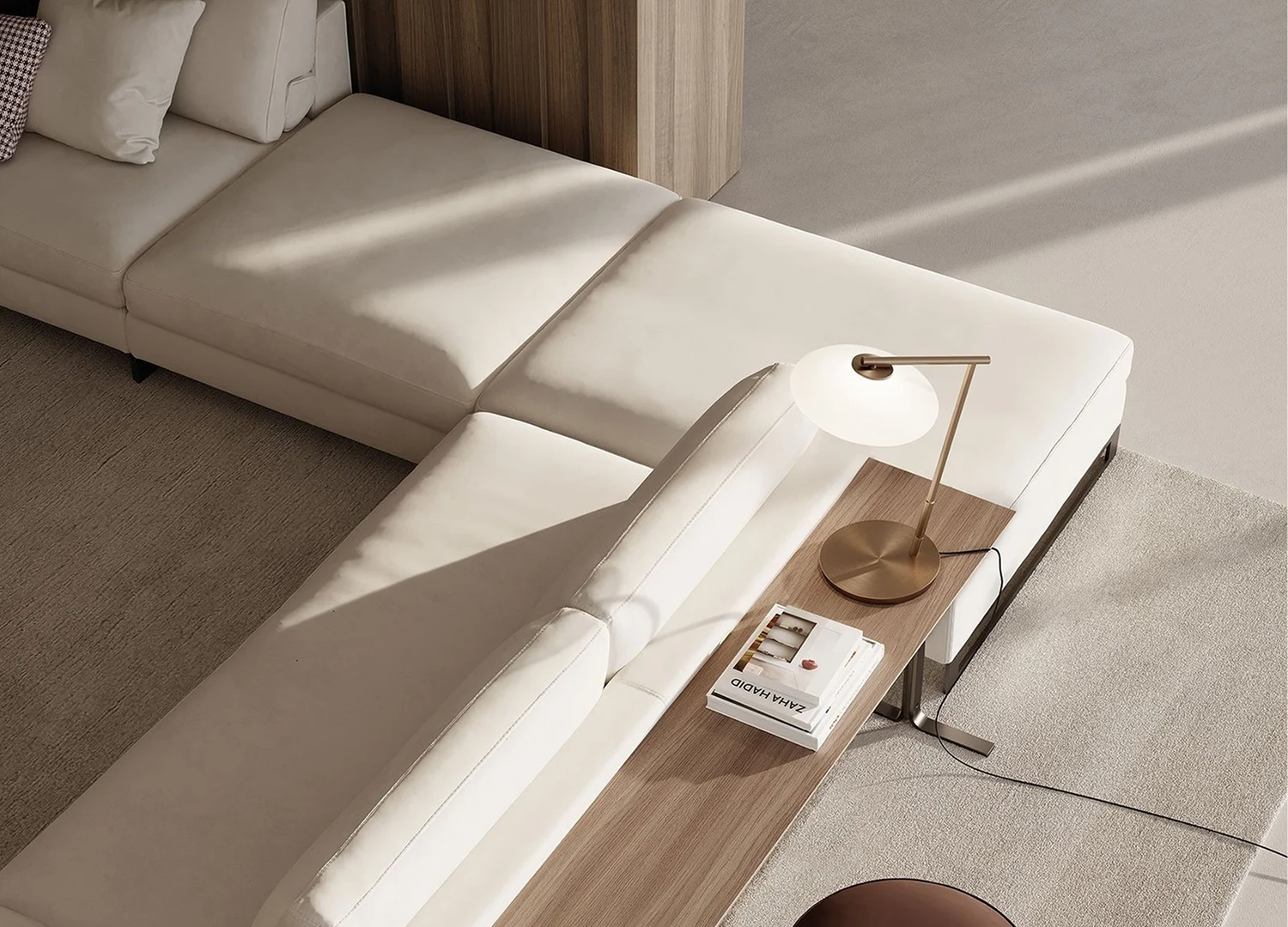 DAVIS SYSTEM modular sofa with multiple armrest and leg options