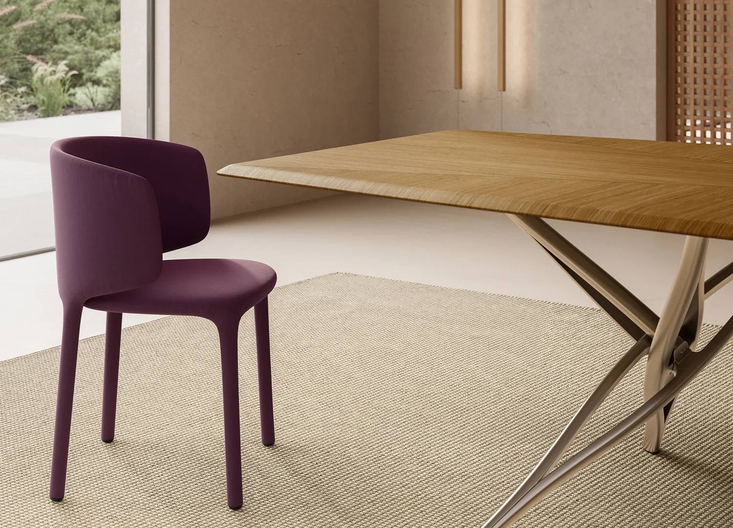 PAT chair by Jean Marie Massaud with ergonomic moving backrest