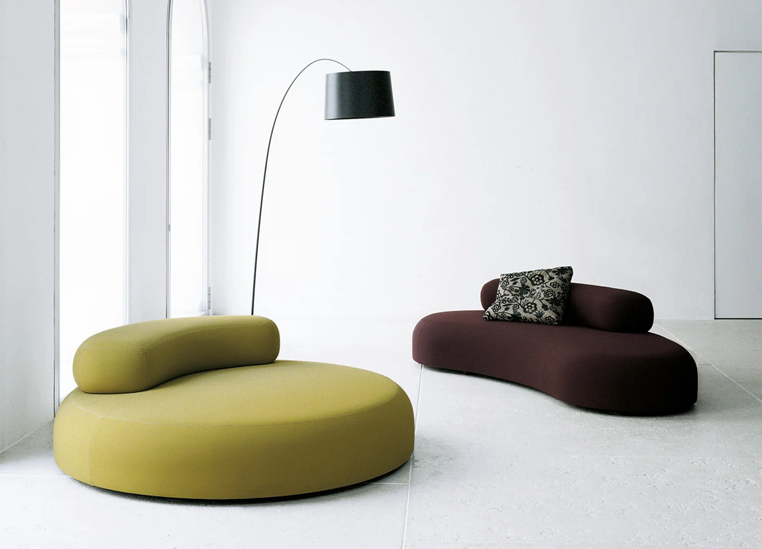 Bubble Rock Sofa with soft upholstered forms and integrated support surfaces