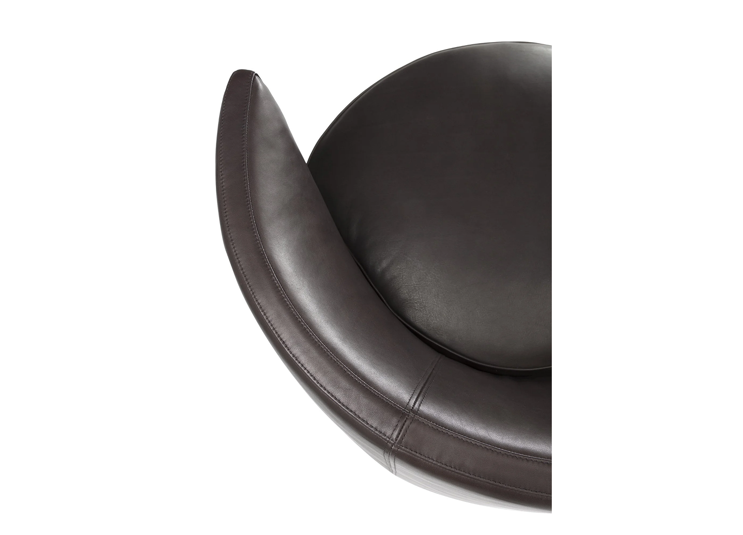 Lou Chair with fabric or leather upholstery and refined finish