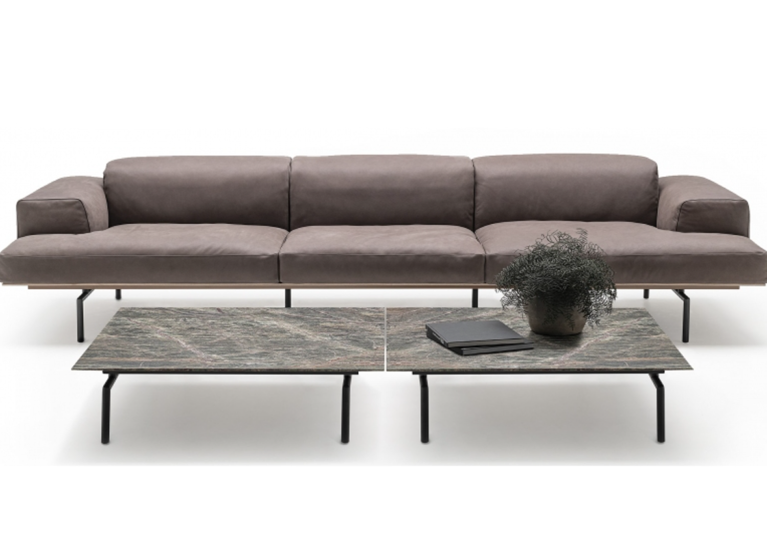 Sumo Sofa by Piero Lissoni with refined contemporary silhouette