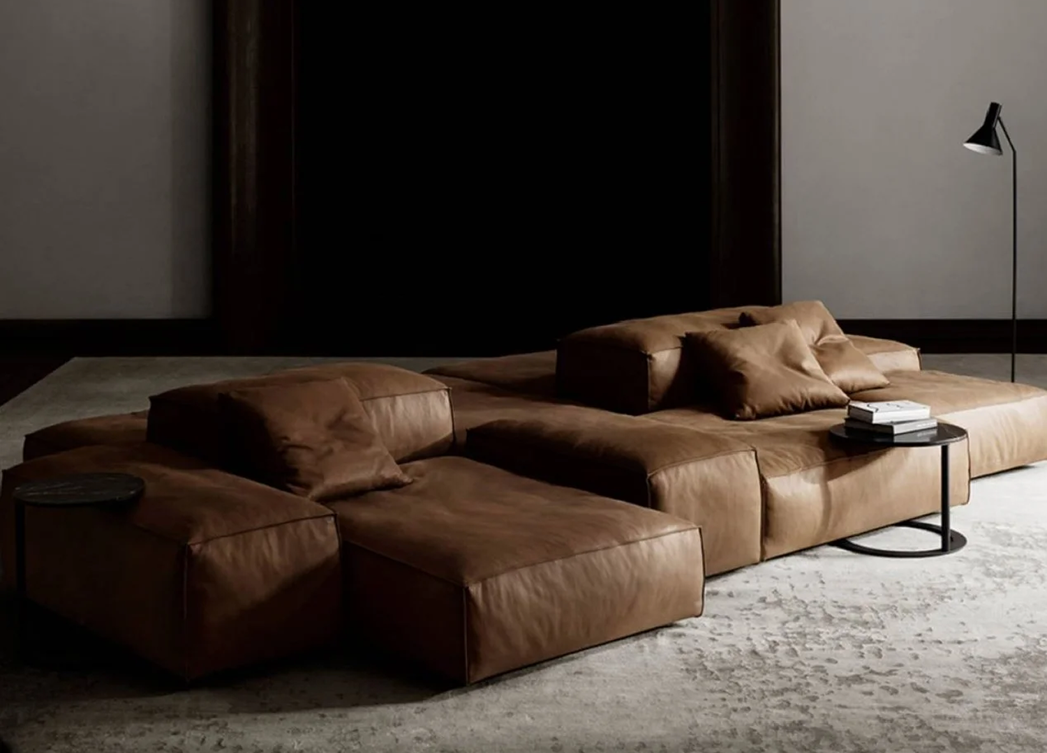 Extrasoft luxury sofa with modular design and contemporary upholstered comfort