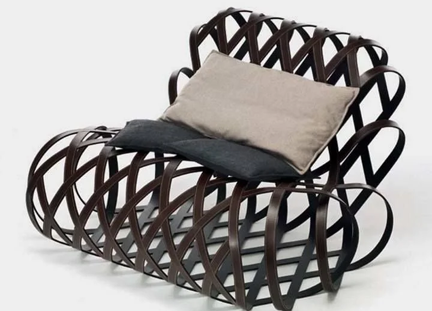 Aria Chair by Antonio Rodriguez with sculpted lounge seating