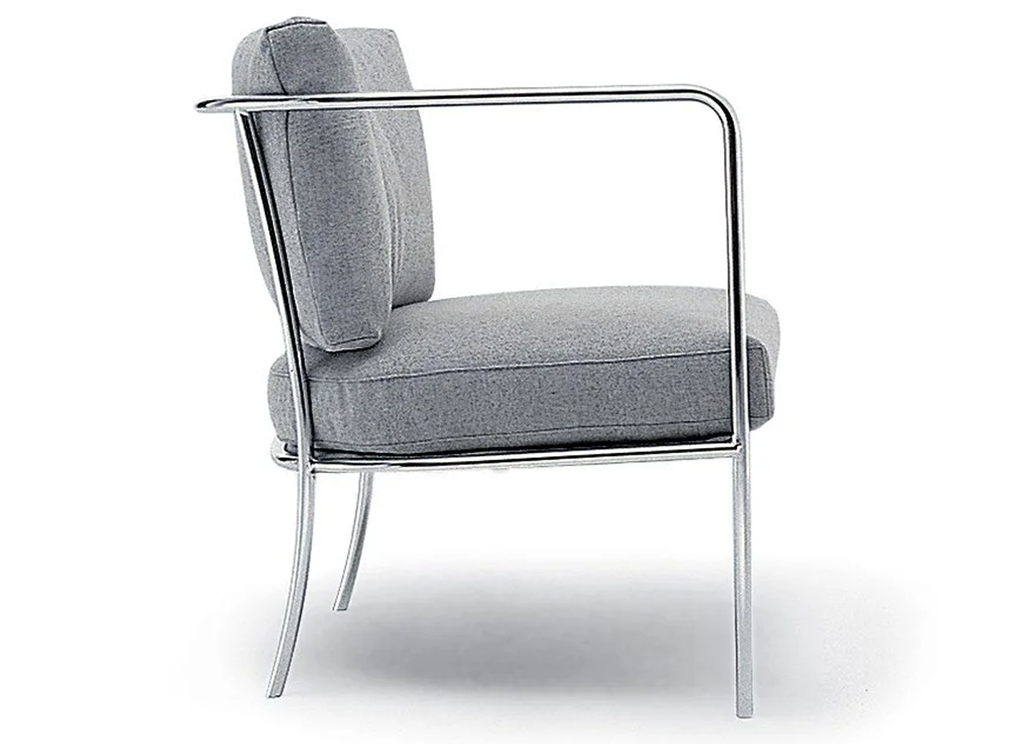 Cafe Chair modern woven seating with refined stainless steel base