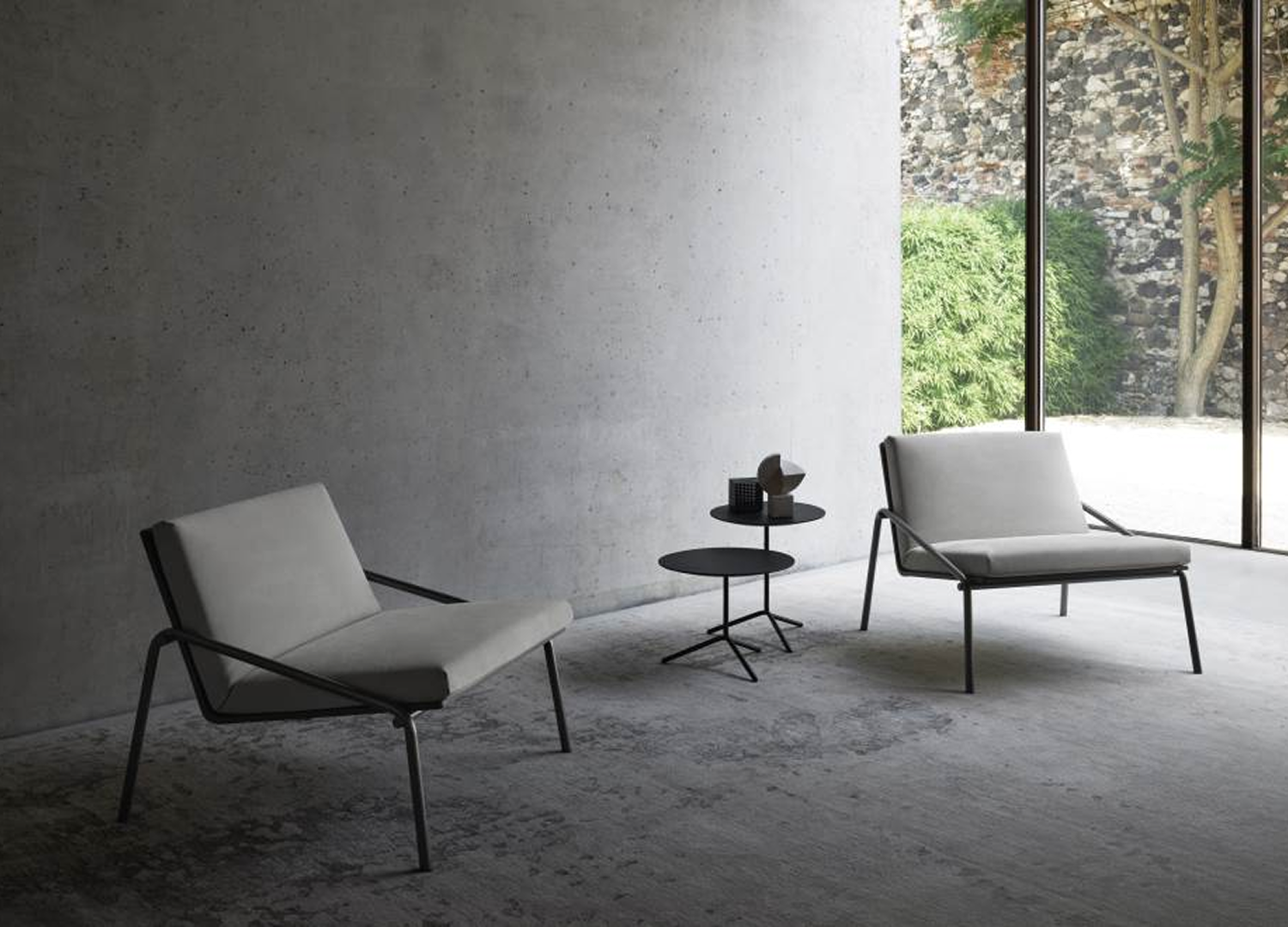 FILLET by Giacomo Moor with Italian wood and steel construction