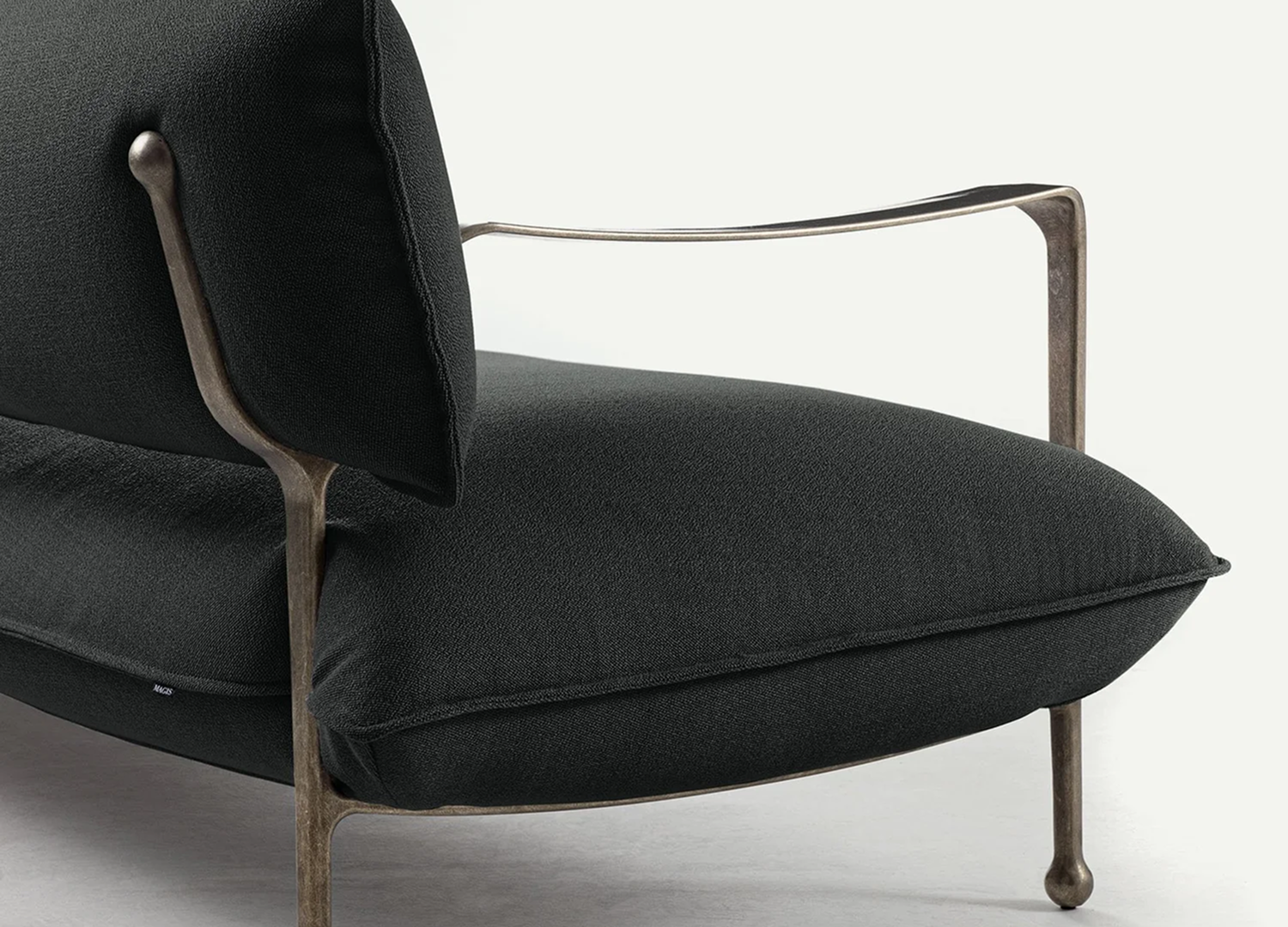 RIACE sofa designed by Ronan and Erwan Bouroullec with sinuous curves