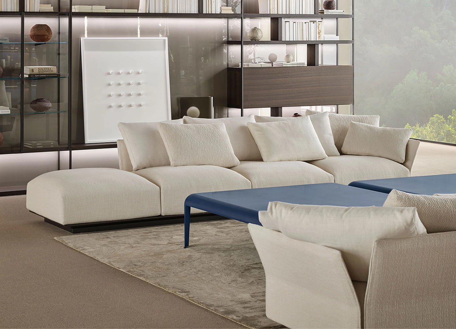 Tobu modern sectional sofa with minimalist lines and premium upholstery