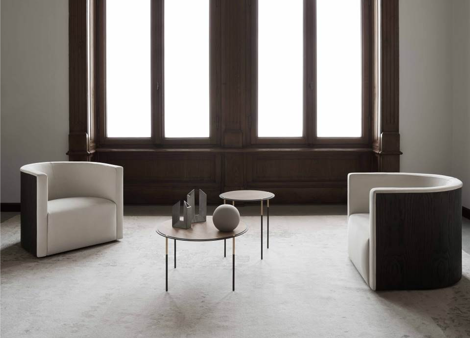 Confident luxury lounge chair with bold contemporary design