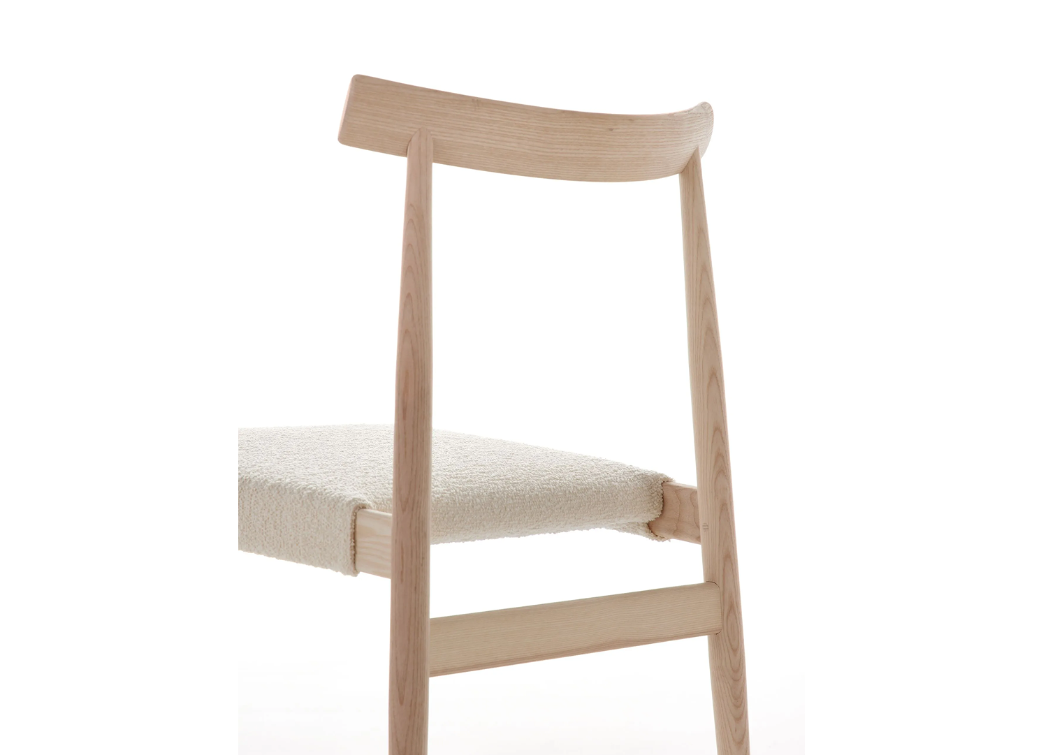 EDO contemporary dining chair with customizable leather and fabric finishes