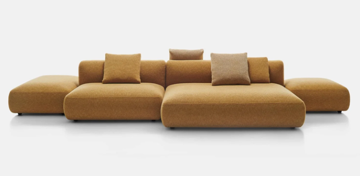 Cosy Island modular sofa system by Francesco Rota featuring flexible contemporary seating modules with tailored upholstery for versatile indoor arrangements.