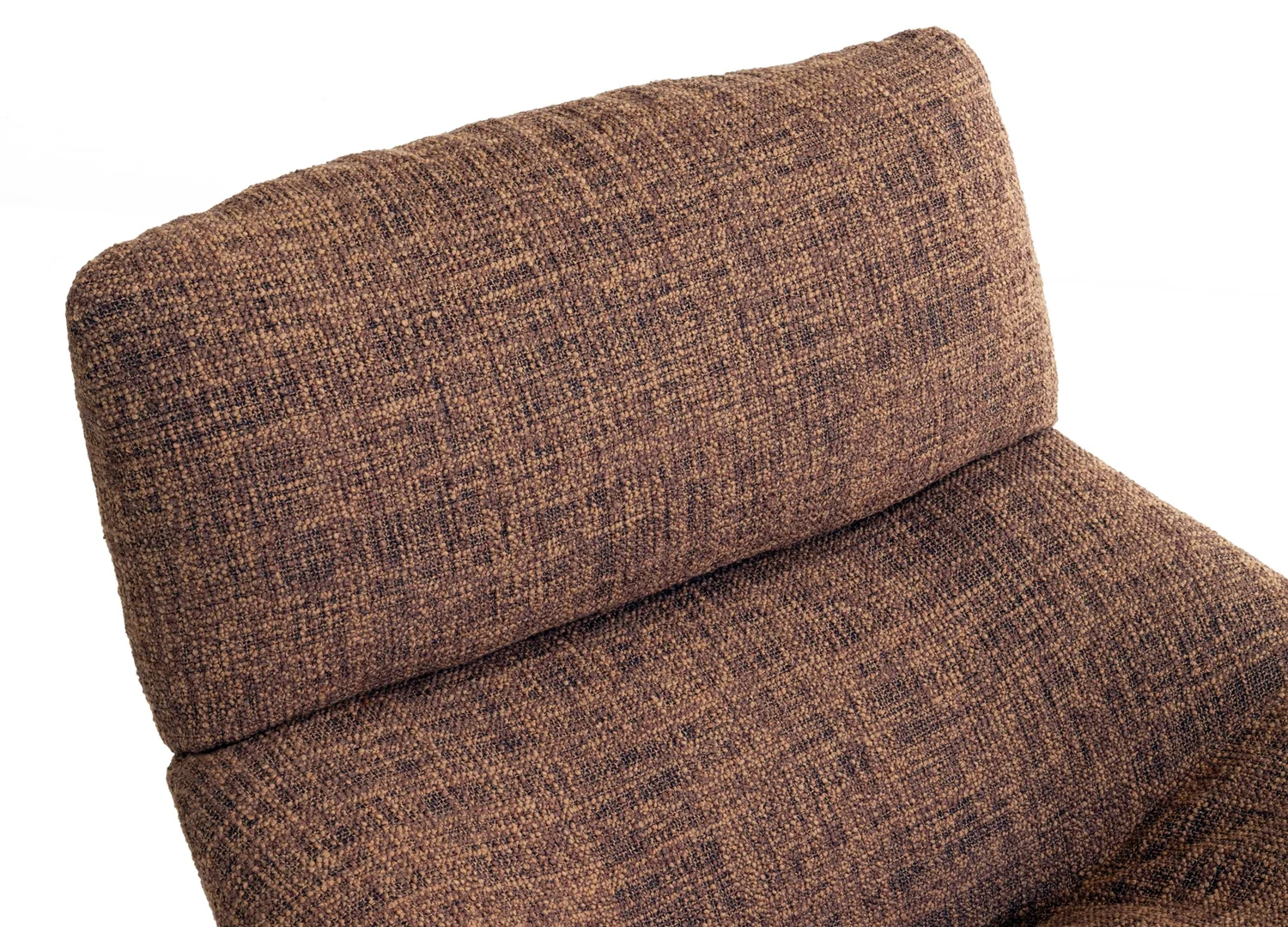 HITA lounge chair with sculptural cocoon form and upholstered seat