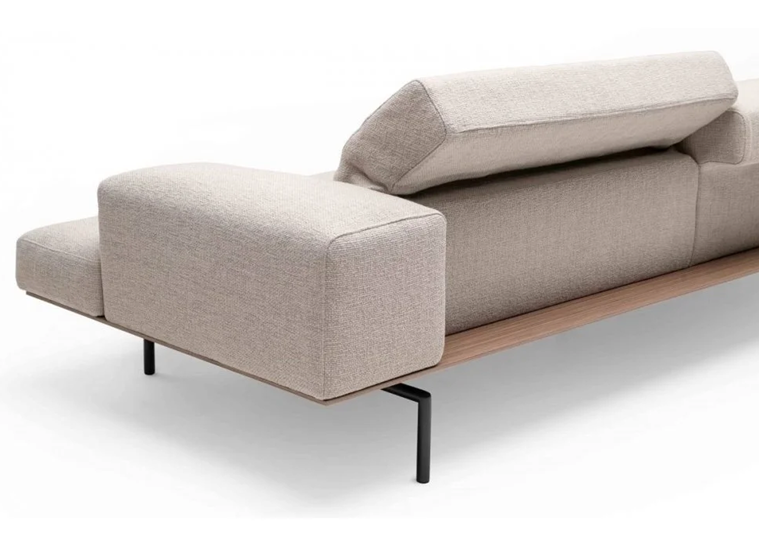 Sumo Sofa with curved seat and optional popup backrest