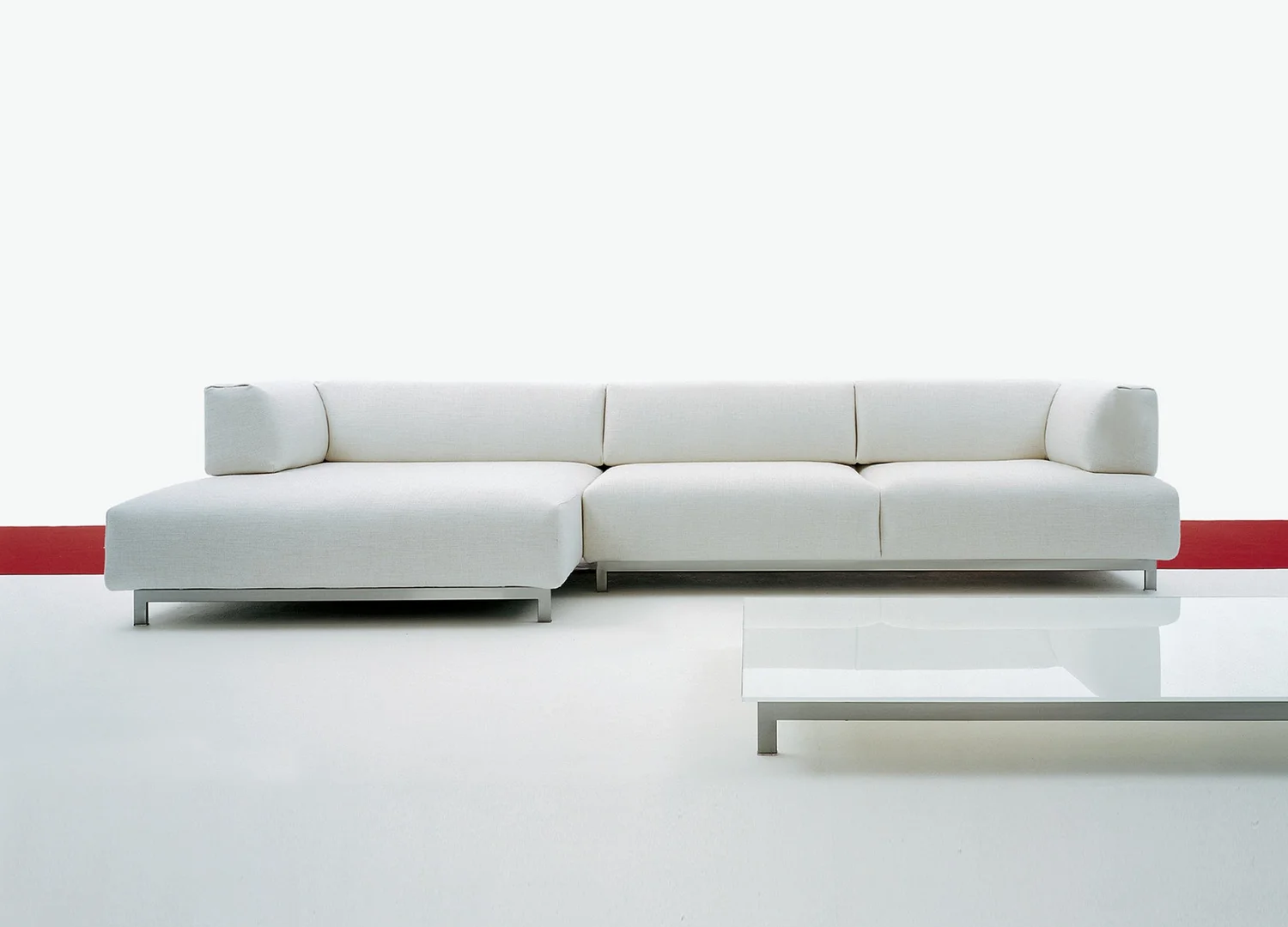 Metro modern sofa with streamlined silhouette and sophisticated detailing