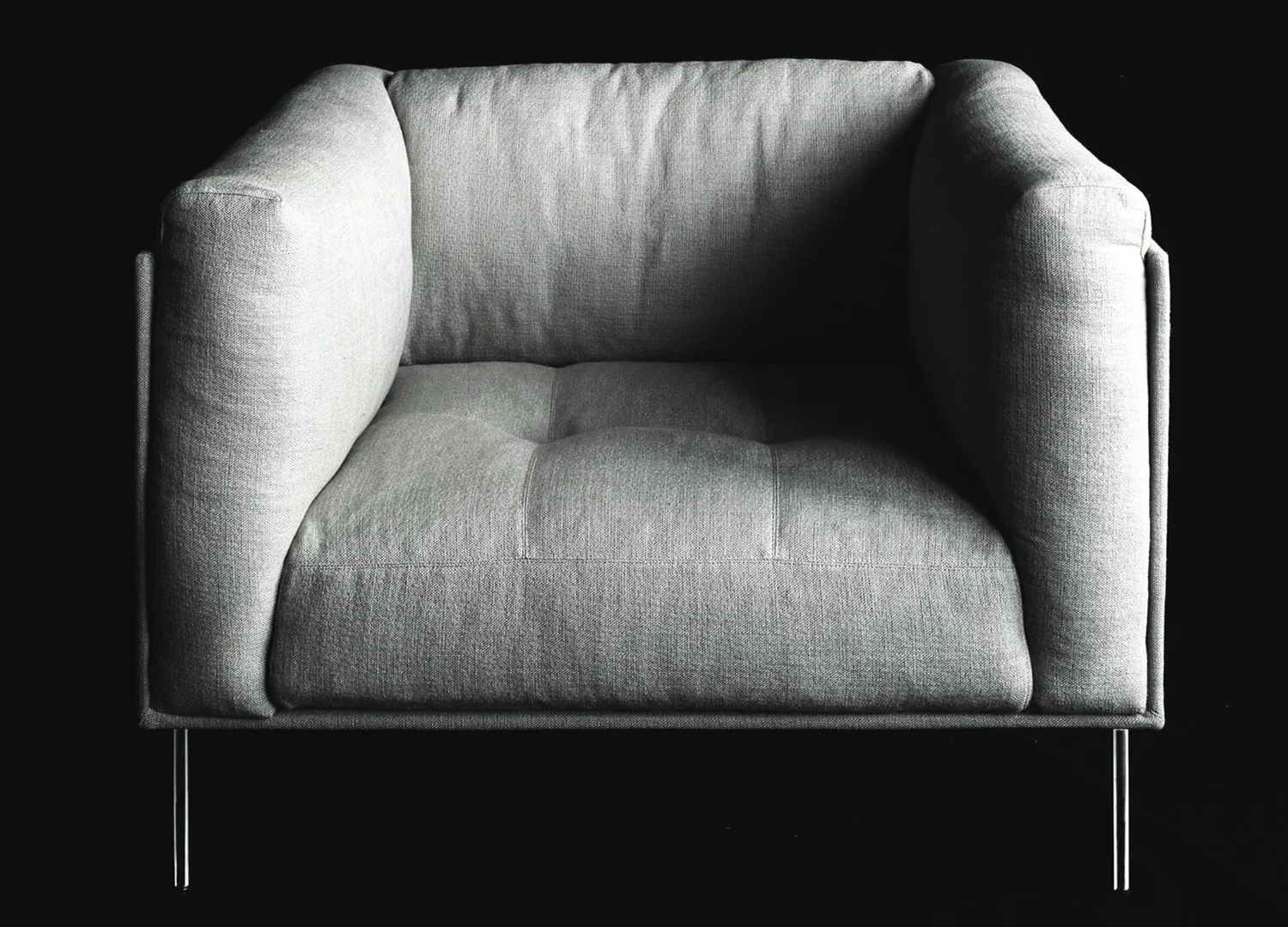 Rod Chair with removable fabric cover and modern designer form