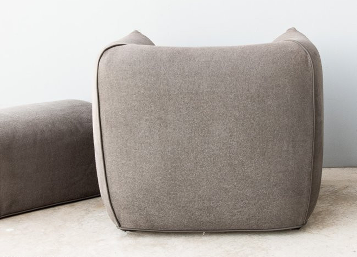 Mia Chair with leather or fabric covering for contemporary interiors