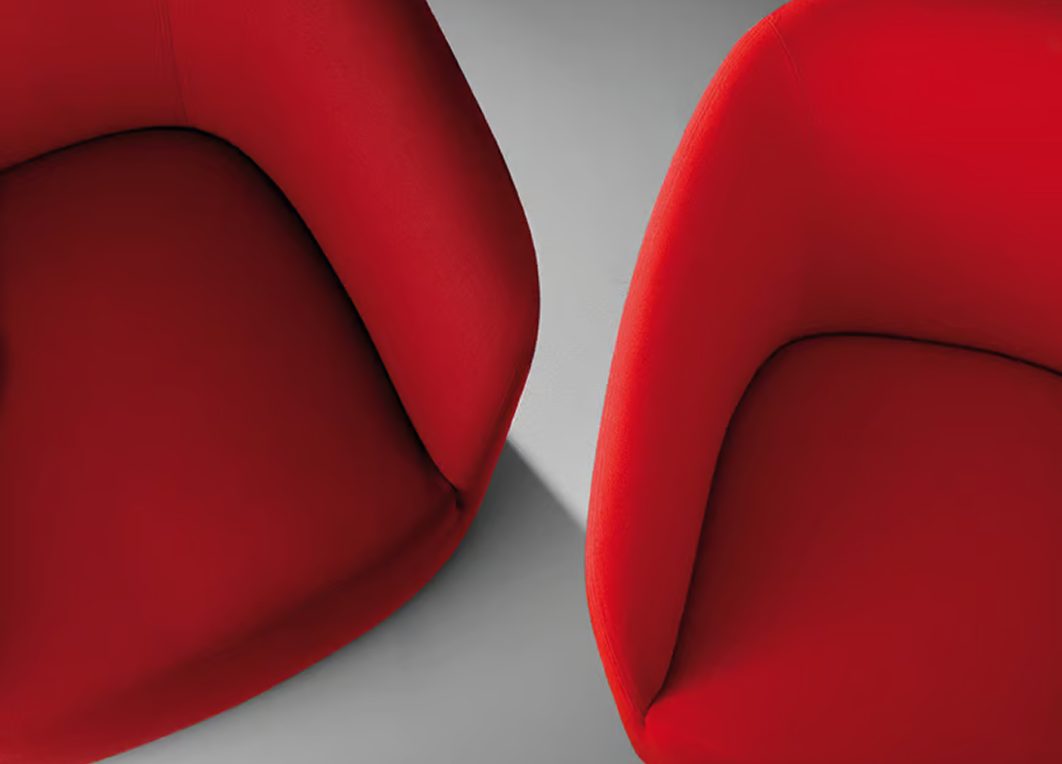 DEP designer chair by Luca Botto with refined upholstered shape