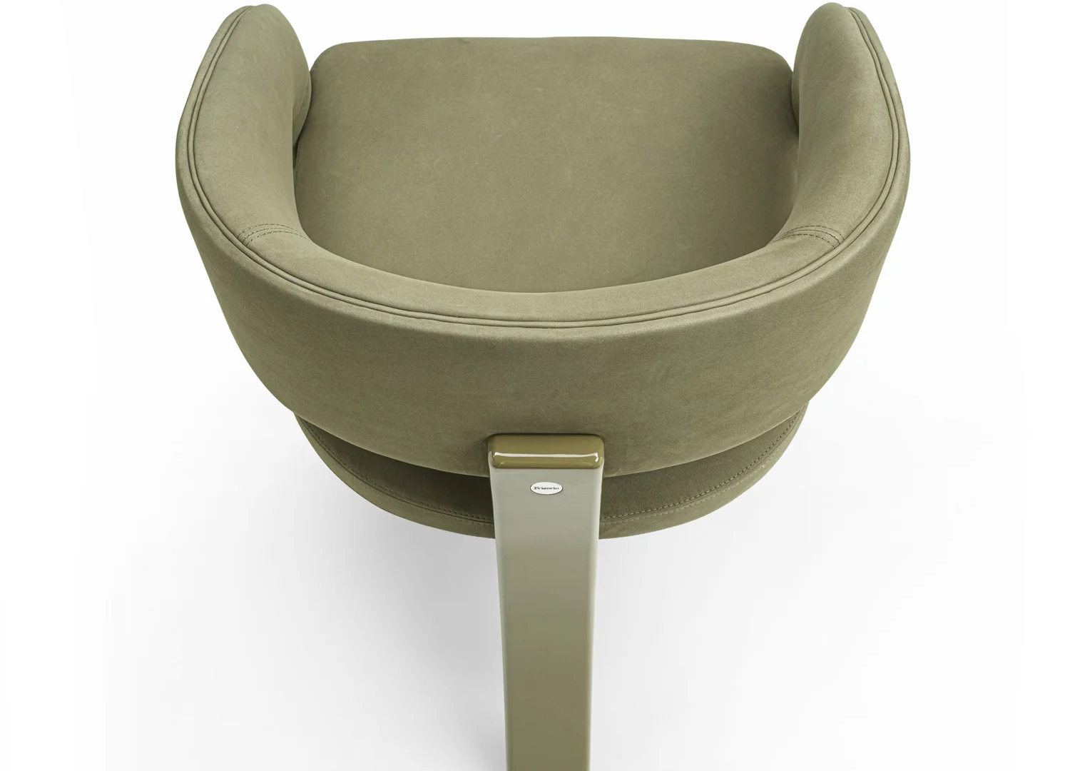 FOSCA Italian dining chair with sculptural armrest design