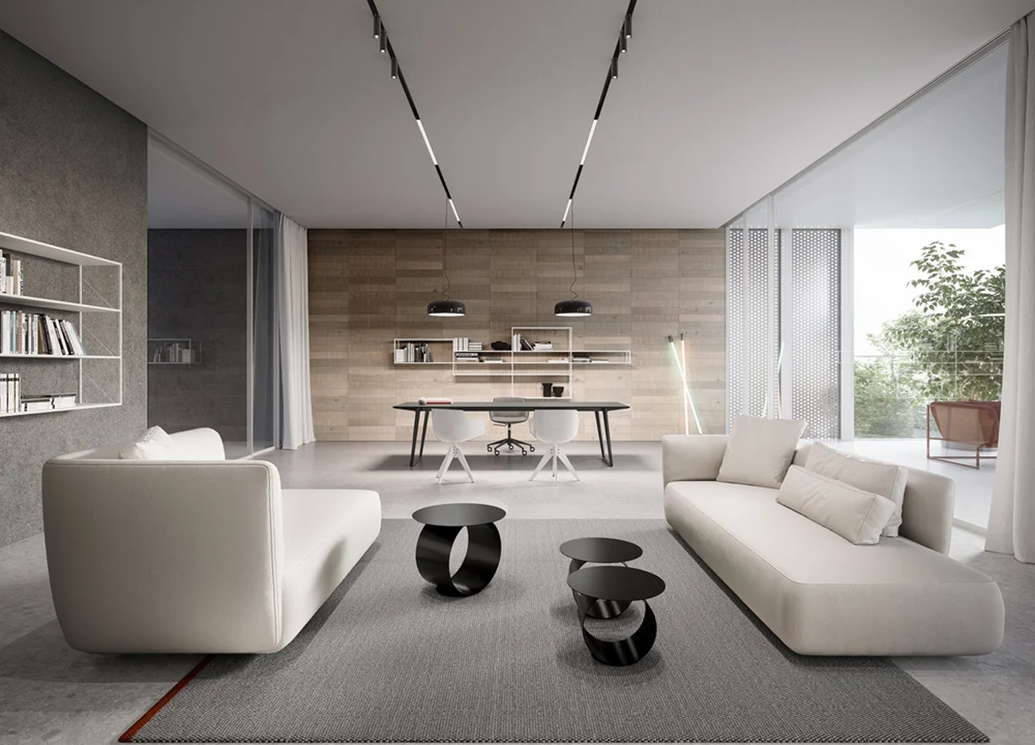 COSY modular sofa system with varied seat depths and contemporary form