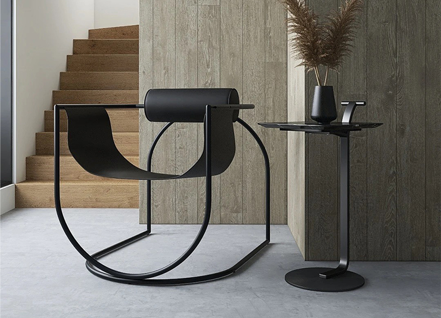 Lemni Chair premium leather lounge seating with minimalist design