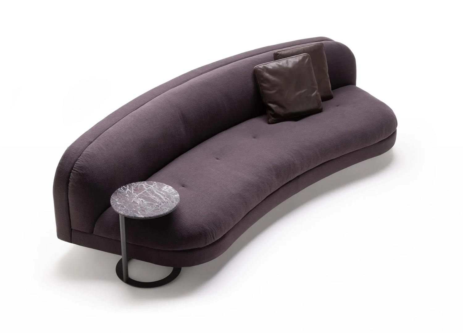 Gala Italian designer sofa with fabric or leather upholstery