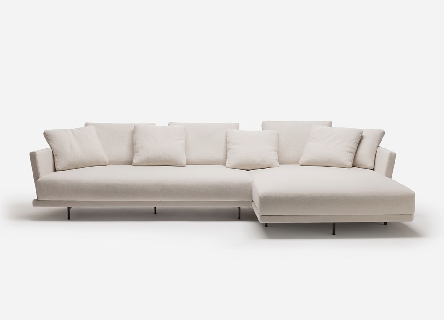 THE EDGE modular sofa with plush cushions and refined contemporary form